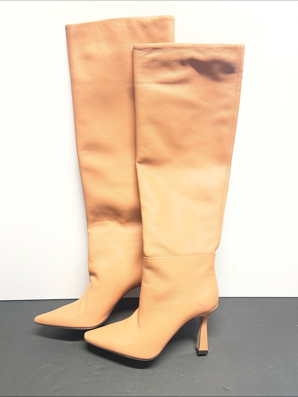 Wandler Lina Camel Over-the-Knee Pointed Stiletto Boots - Picture 3 of 7